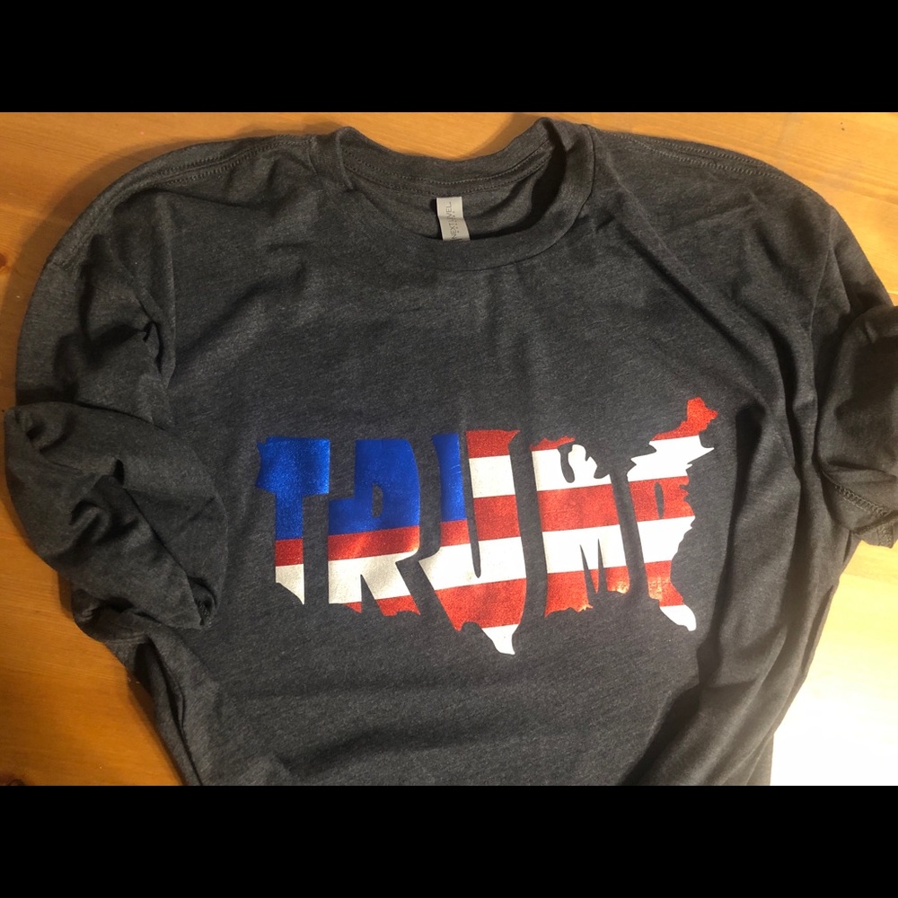Trump American flag tshirt